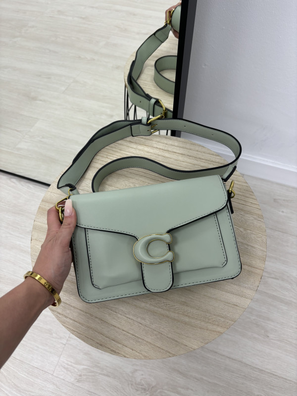 BOLSO COACH VERDE AGUA